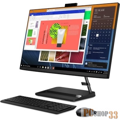 Моноблок Lenovo IdeaCentre AIO 3 27ITL6 27(1920x1080 IPS)/Intel Core i3 1115G4(3Ghz)/8192Mb/256SSDGb/n UHD Graphics/Cam/BT/WiFi/war 1y/8.77kg/black/noOS + RU kbd, mouse WL