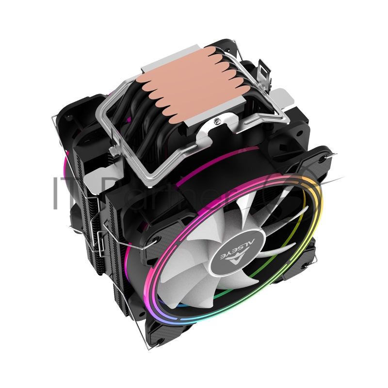 Кулер для процессора персонального компьютера/ CPU Cooler ALSEYE Model H120D-4.0 (Black) II
