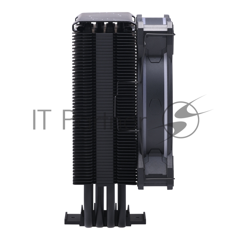 Кулер для процессора Cooler Master Hyper 212 Halo Black (150W, 4-pin, 154mm, tower, Al/Cu, fans: 1x120mm/51.88CFM/27dBA/2050rpm, Black, 1700/1200/115x/AM4/AM5)