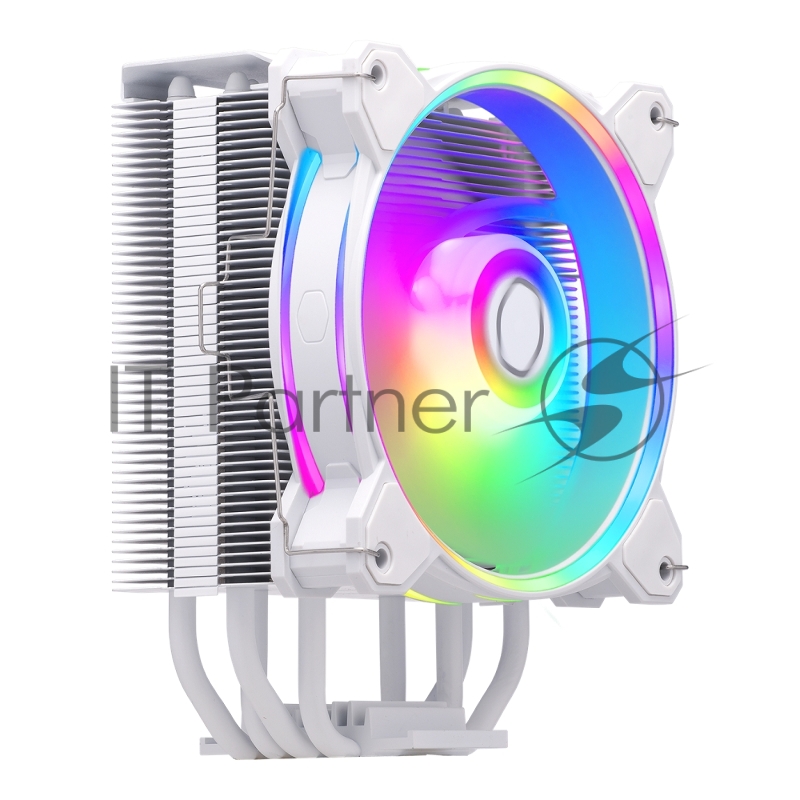 Кулер для процессора Cooler Master Hyper 212 Halo White (150W, 4-pin, 154mm, tower, Al/Cu, fans: 1x120mm/51.88CFM/27dBA/2050rpm, White, 1700/1200/115x/AM4/AM5)
