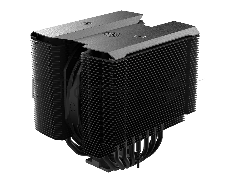 Кулер для ЦПУ Cooler Master Master Air MA824 Stealth (300W, 4-pin, 165.6mm, tower, Al, 2xfans: 1x135mm&1x120mm/63.6CFM/24.6dB