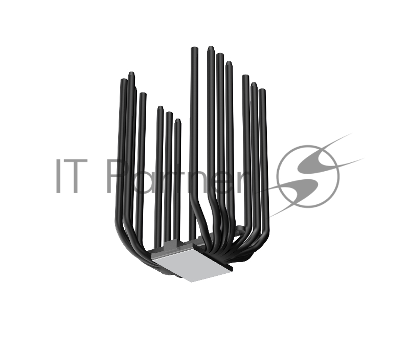 Кулер для ЦПУ Cooler Master Master Air MA824 Stealth (300W, 4-pin, 165.6mm, tower, Al, 2xfans: 1x135mm&1x120mm/63.6CFM/24.6dB