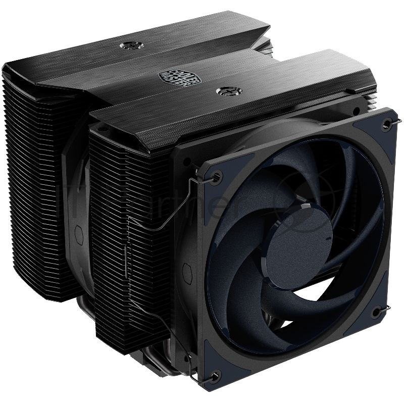 Кулер для ЦПУ Cooler Master Master Air MA824 Stealth (300W, 4-pin, 165.6mm, tower, Al, 2xfans: 1x135mm&1x120mm/63.6CFM/24.6dB