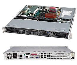 Серв. корпус 1U 19 RM Supermicro CSE-813MTQ-350CB, ATX, черный (350Вт)