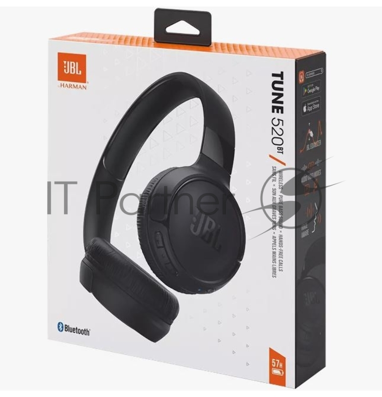 Беспроводная гарнитура JBL TUNE 520BT black (JBLT520BTBLKEU)
