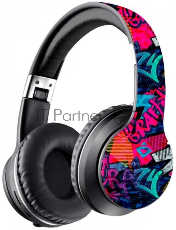 Гарнитура DEFENDER FREEMOTION B595 BLACK+GRAFFITI 63597