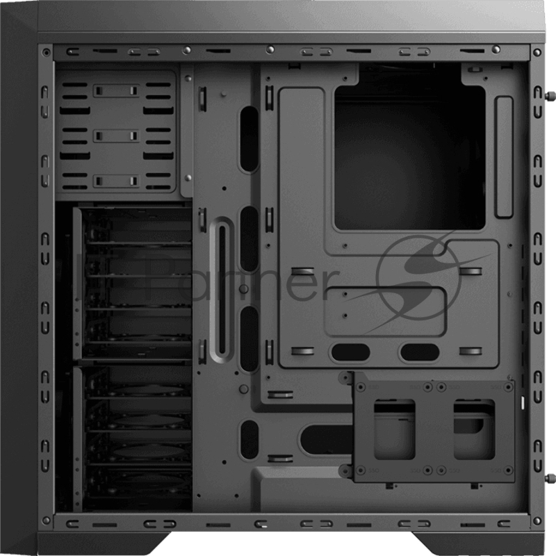 Компьютерный корпус ATX, без блока питания/ Gamemax Silent Max ATX case, black, w/o PSU, w/2xUSB3.0+2xUSB2.0, w/2x12cm top fans (GMX-WFBK), w/2x12cm front fans (GMX-WFBK), w/1x12cm rear fan (GMX