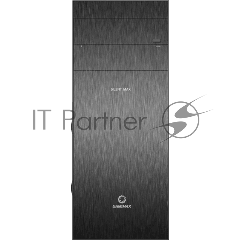 Компьютерный корпус, без блока питания ATX Gamemax Silent Max ATX case, black, w/o PSU, w/2xUSB3.0+2xUSB2.0, w/2x12cm top fans (GMX-WFBK), w/2x12cm front fans (GMX-WFBK), w/1x12cm rear fan (GMX-WFBK), w/1x12cm bottom fan (GMX-WFBK)