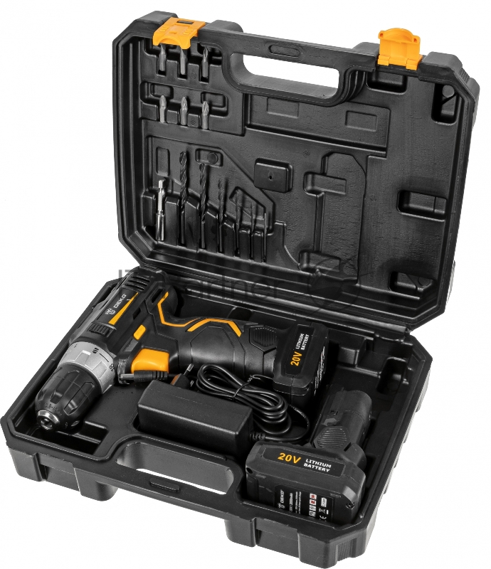 Дрель-шуруповерт Deko GCD20DU3 SET 4 аккум. патрон:быстрозажимной (кейс в комплекте)