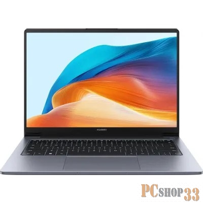 Ноутбук Huawei MateBook D 14 MDF-X Core i3 1210U 8Gb SSD256Gb Intel Iris Xe graphics 14 IPS FHD (1920x1080) noOS grey space WiFi BT Cam (53013UFC)
