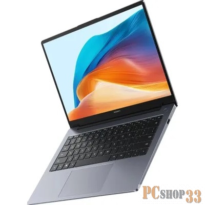 Ноутбук Huawei MateBook D 14 MDF-X Core i3 1210U 8Gb SSD256Gb Intel Iris Xe graphics 14 IPS FHD (1920x1080) noOS grey space WiFi BT Cam (53013UFC)