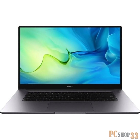 Ноутбук Huawei MateBook D 15 BoDE-WDH9 Core i5 1155G7 8Gb SSD256Gb Intel Iris Xe graphics 15.6 IPS FHD (1920x1080) noOS grey space WiFi BT Cam (53013URV)