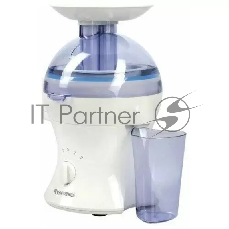Соковыжималка ЧУДЕСНИЦА ЭС-212 400 Вт, Белый/Синий
