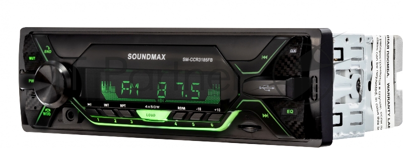 Автомагнитола Soundmax SM-CCR3185FB 1DIN 4x50Вт