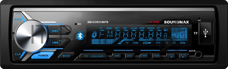 Автомагнитола Soundmax SM-CCR3186 1DIN 4x50Вт