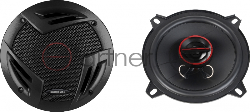 Колонки автомобильные Soundmax SM-CSV502 160Вт 93дБ 4Ом 13см (5дюйм) (ком.:2кол.) коаксиальные двухполосные