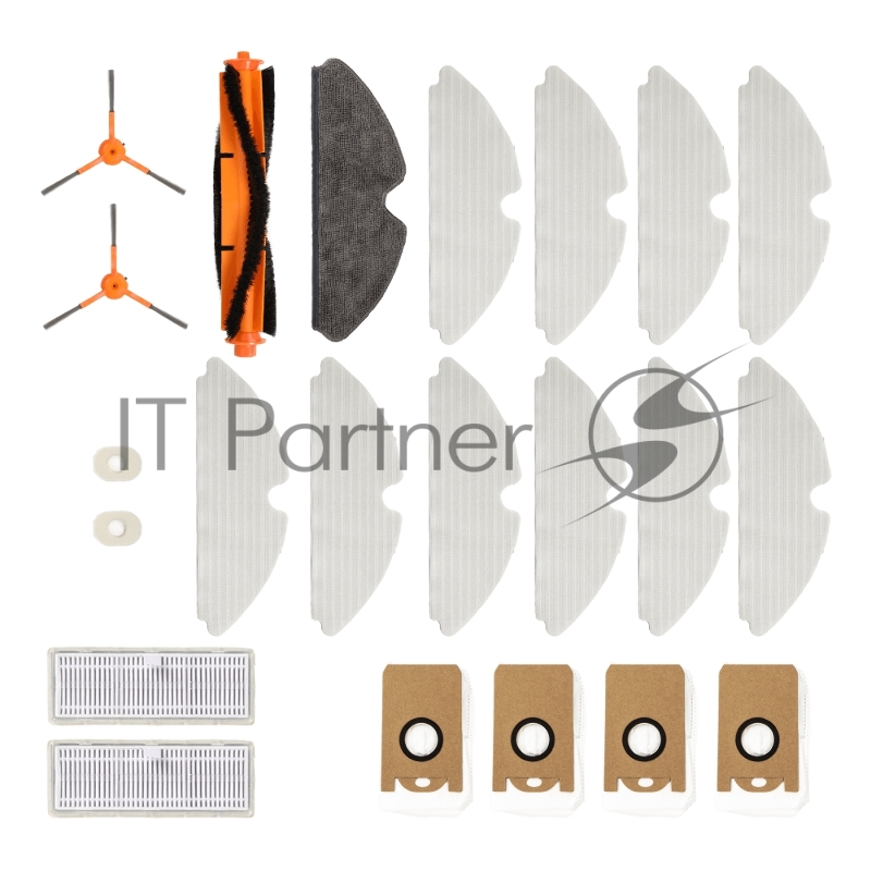 Комплект аксессуаров для робота-пылесоса KYVOL S31 (основная щетка - 1 шт., боковая щетка - 2 шт., фильтр - 4 шт., сменная салфетка - 10 шт., мешок для сбора пыли - 4 шт.)