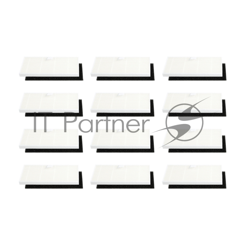 Комплект аксессуаров для робота-пылесоса KYVOL D10/D2/D3/D5S/D6/D7/E20/E25S/E (губка для фильтра - 12 шт., фильтр - 12 шт.)