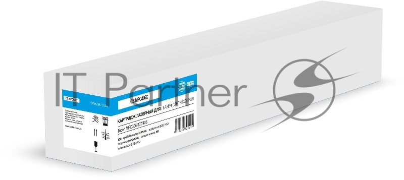 Картридж лазерный Cactus CS-MPC406C 842096 голубой (6000стр.) для Ricoh MPC306/307/406