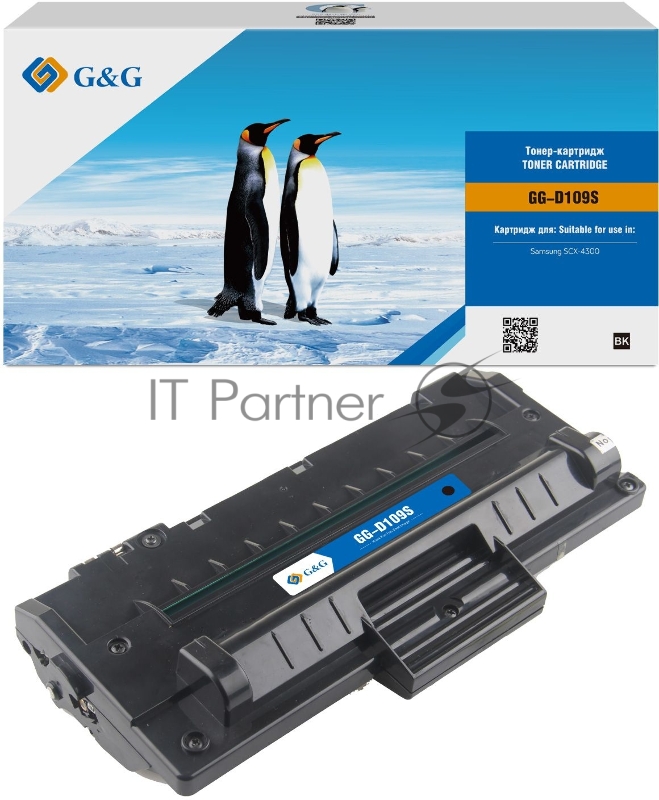 Картридж лазерный G&G GG-D109S черный (2000стр.) для Samsung SCX-4300