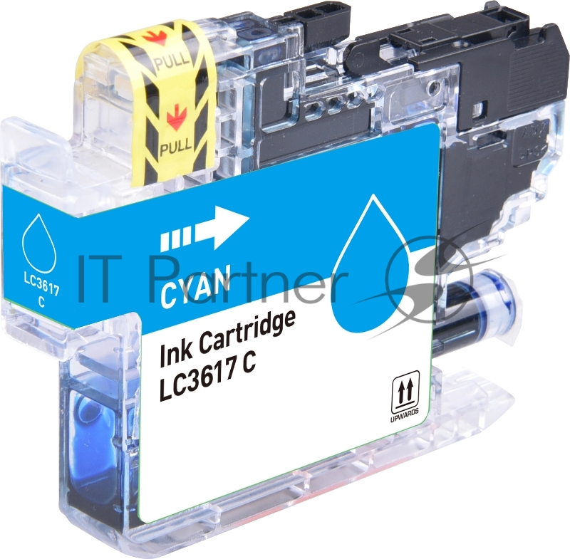 Картридж струйный Cactus CS-LC3617C голубой (10мл) для Brother MFC-J2330DW/J2730DW/J3530DW/J3