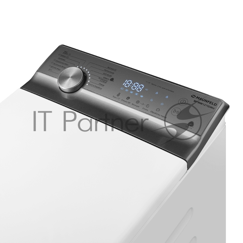 Стиральная машина MAUNFELD MFWM127ISWH с вертикальной загрузкой и инвертором