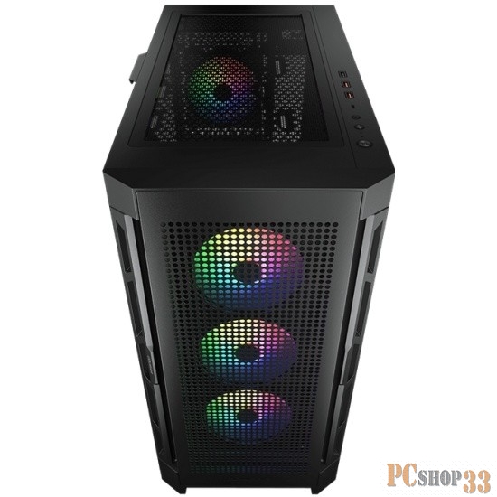 Корпус Cougar Airface Pro RGB Black 4x120MM ARGB FAN, ARGB FAN HUB, БЕЗ БП, ЧЕРНЫЙ, E-ATX