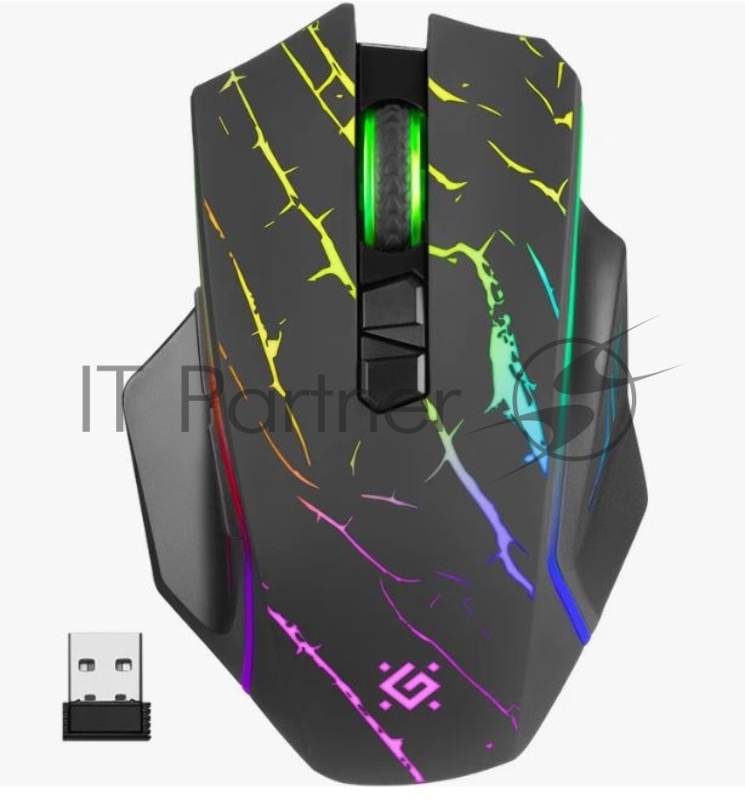 Мышка USB OPTICAL WRL GM-503 BLACK 52992 URAN DEFENDER