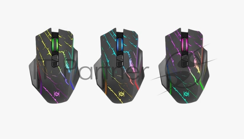 Мышка USB OPTICAL WRL GM-503 BLACK 52992 URAN DEFENDER