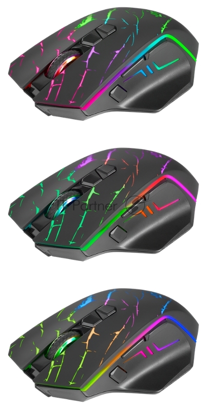 Мышка USB OPTICAL WRL GM-503 BLACK 52992 URAN DEFENDER