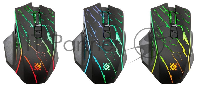 Мышка USB OPTICAL WRL GM-503 BLACK 52992 URAN DEFENDER