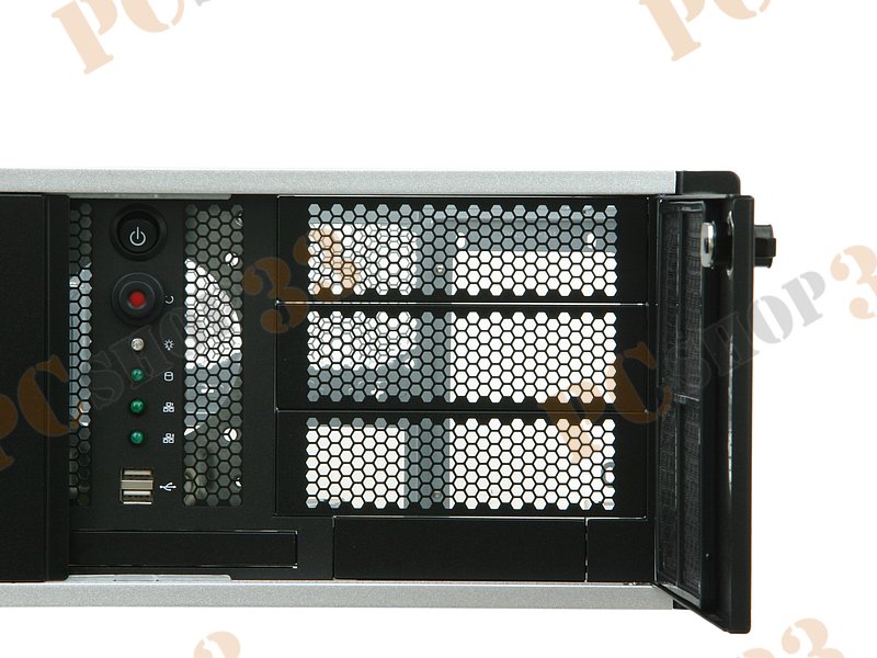 Серв. корпус 4U 19 RM Chenbro RM42300-F2-U3, черный (без БП)