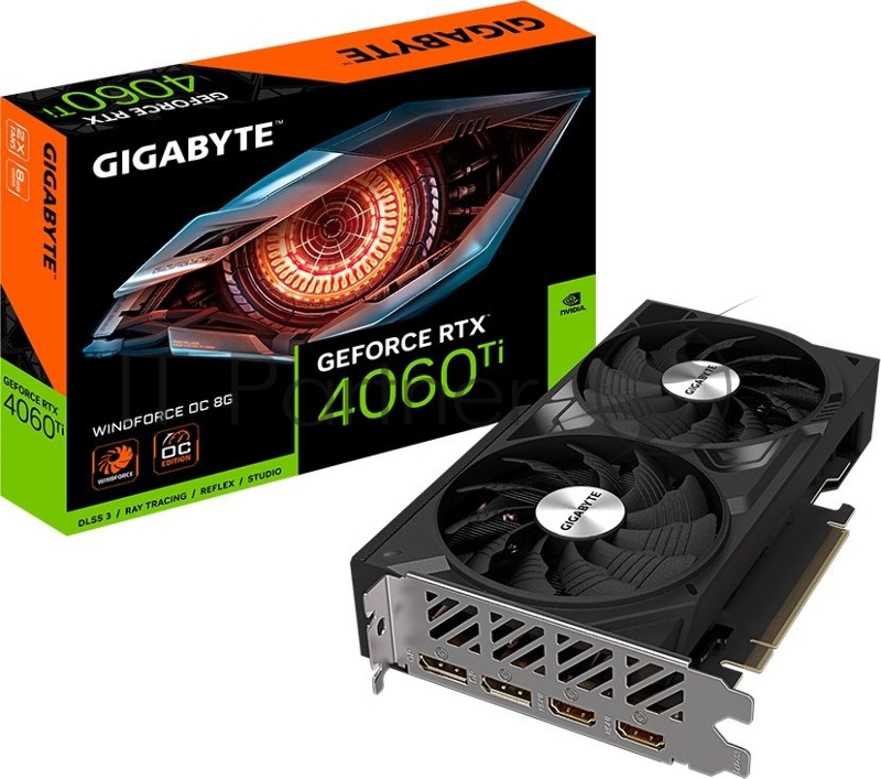 Видеокарта PCIE16 RTX4060TI 8GB GV-N406TWF2OC-8GD GIGABYTE
