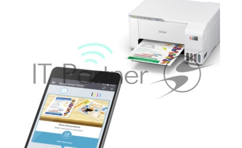 МФУ струйный Epson L3256 A4 WiFi USB серый