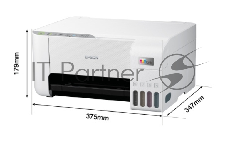 МФУ струйный Epson L3256 A4 WiFi USB серый