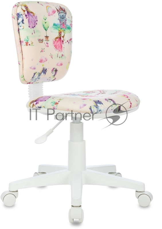 Кресло детское Бюрократ CH-W204NX мультиколор принцесски крестов. пластик пластик белый