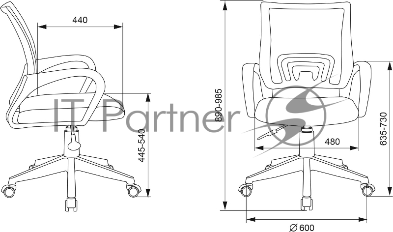 Кресло детское Бюрократ BUROKIDS 1 W малиновый Sticks 05 крестов. пластик пластик белый