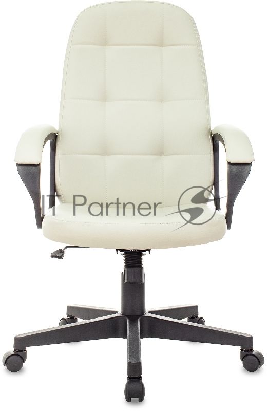 Кресло руководителя Бюрократ CH 002 слоновая кость OR-10 эко.кожа крестов. пластик