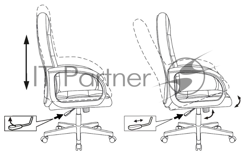 Кресло руководителя Бюрократ CH 002 слоновая кость OR-10 эко.кожа крестов. пластик