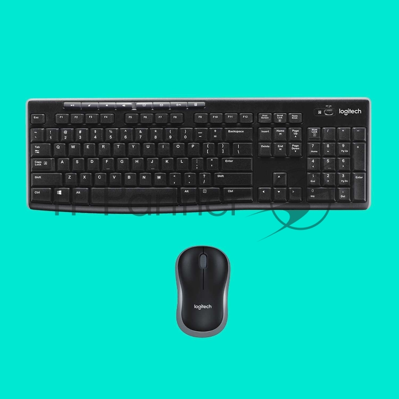 Клавиатура беспроводная Logitech K270 ЛАТИНИЦА (без кириллицы) (приемник Unifying, 2 батарейки AAA) (арт. 920-003058, M/N: Y-R0015 / C-U0007)
