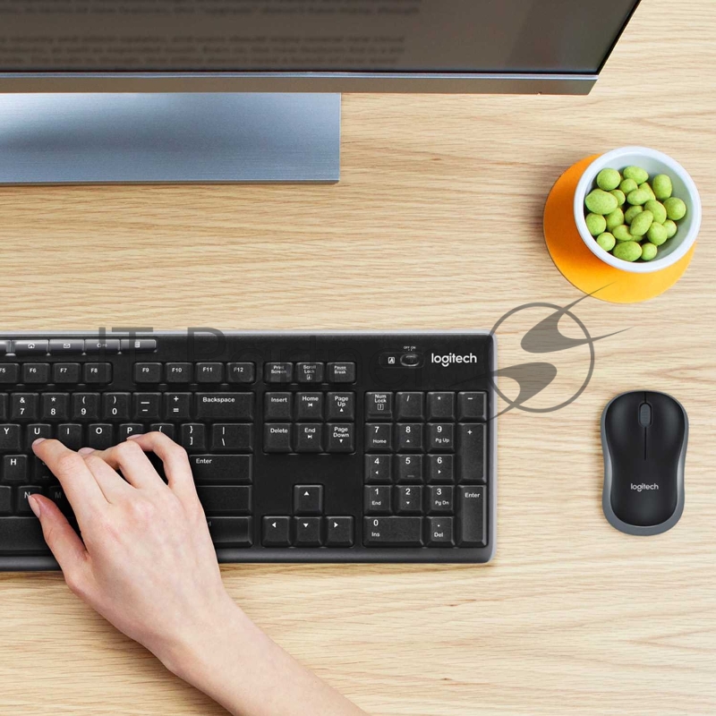 Клавиатура беспроводная Logitech K270 ЛАТИНИЦА (без кириллицы) (приемник Unifying, 2 батарейки AAA) (арт. 920-003058, M/N: Y-R0015 / C-U0007)