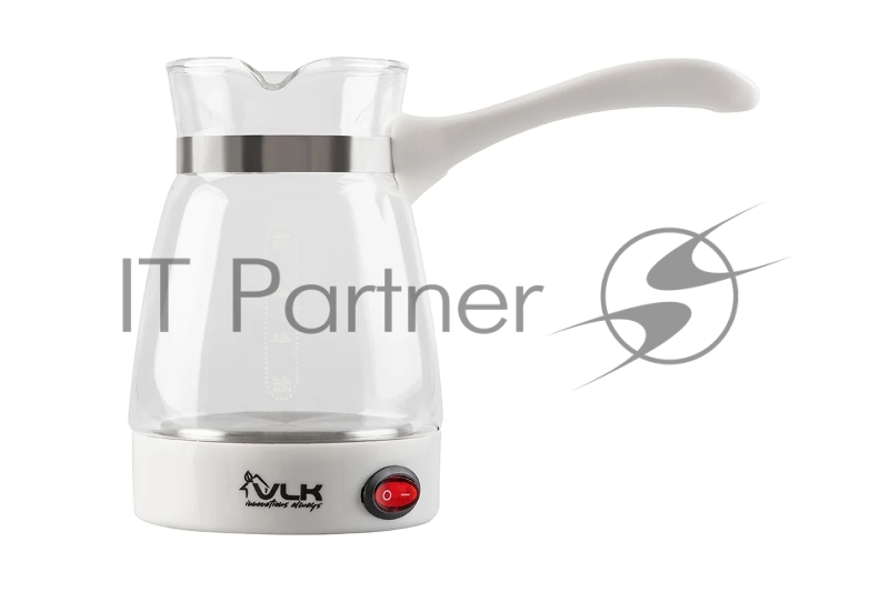 Кофеварка-турка электрическая VLK Venice 6003 цвет белый, мощность 800 Вт, объем 0,5 л, корпус стекло, 24 шт/уп.