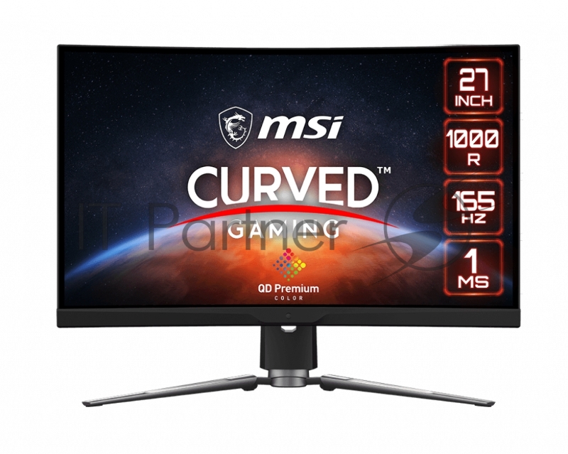 Монитор 27 MSI MPG ARTYMIS 273CQR QD, VA, Curve 1000R, 2560x1440, 165HZ, FreeSync Premium Pro, HDR 400, Quantum dot technology (3CC0)