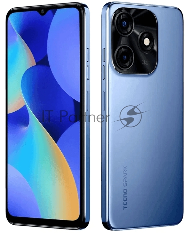 Смартфон Tecno KI5m SPARK 10C 64+4 Meta Blue, 6.56 20:9 1612 x 720,1,6 ГГц, 8 Core, 4GB RAM, 64GB, up to 1TB flash, 16 Мп/8Мп,2 Sim,2G,3G,LTE, BTv5.0, WiFi 802.11 a/b/g/n/ac,NFC,GPS/AGPS,GLONAS 5000mAh, Android S, 163,84 ммx75