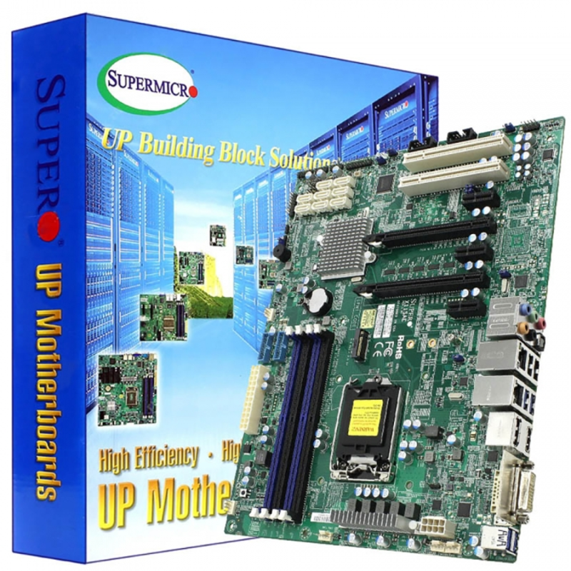 Серв. мат. плата Socket1151 Supermicro X11SAE-O (iC236, 4xDDR4, SATA III, RAID, 2xPCI-E x16 + 3xPCI-E x1 + 2xPCI, DVI, DP, HDMI, 2x1Гбит LAN, USB3.0, ATX)