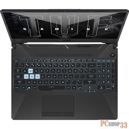 Ноутбук Asus TUF Gaming F15 FX506HF-HN027 Core i5 11400H 16Gb SSD512Gb NVIDIA GeForce RTX 2050 4Gb 15.6 IPS FHD (1920x1080) noOS black WiFi BT Cam (90NR0HB4-M00610)
