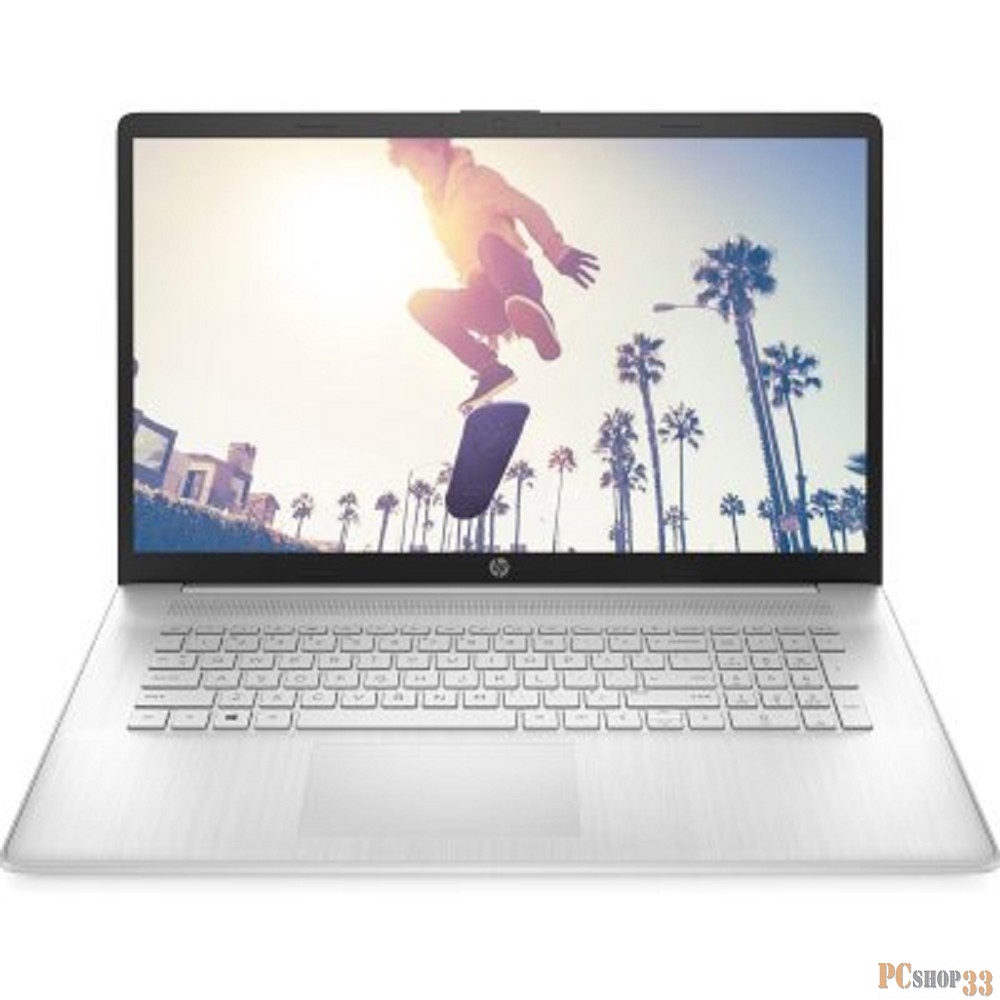 Ноутбук HP 17-cn2153ng Core i5 1235U 8Gb SSD256Gb Intel Iris Xe graphics 17.3 IPS FHD (1920x1080) Windows 11 Home silver WiFi BT Cam (76R00EA)