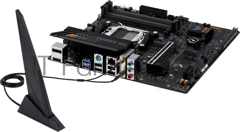 Материнская плата Asus TUF GAMING A620M-PLUS WIFI SocketAM5 AMD A620 4xDDR5 mATX AC`97 8ch(7.1) 2.5Gg RAID+HDMI+DP
