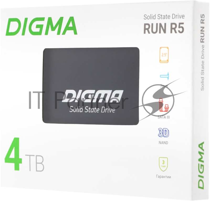 Накопитель SSD Digma SATA III 4Tb DGSR2004TR53T Run R5 2.5