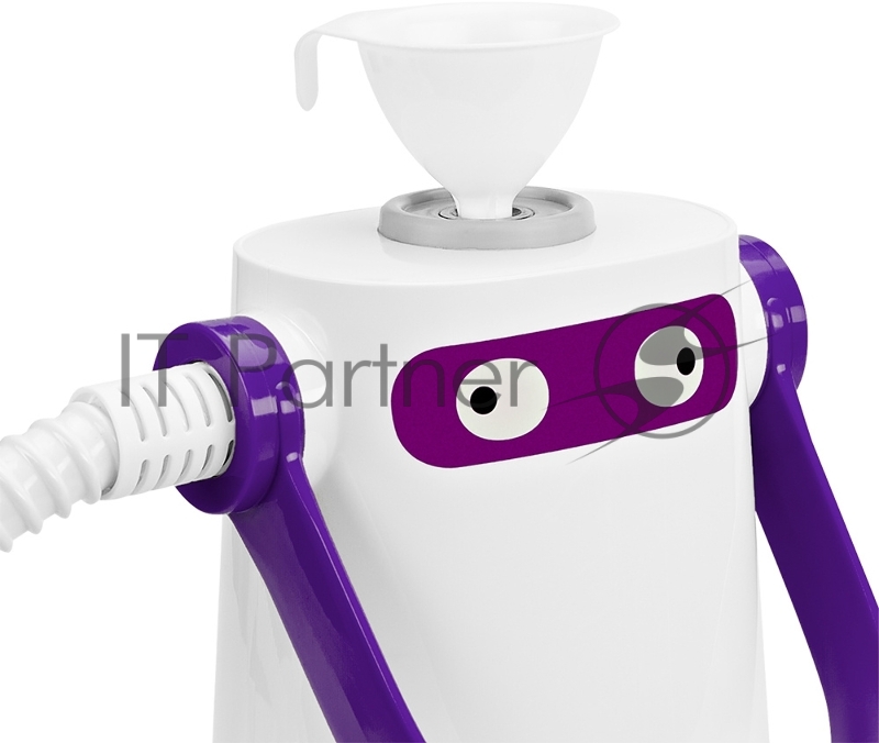 Пароочиститель ручной Kitfort КТ-9109-1 1000Вт белый/фиолетовый